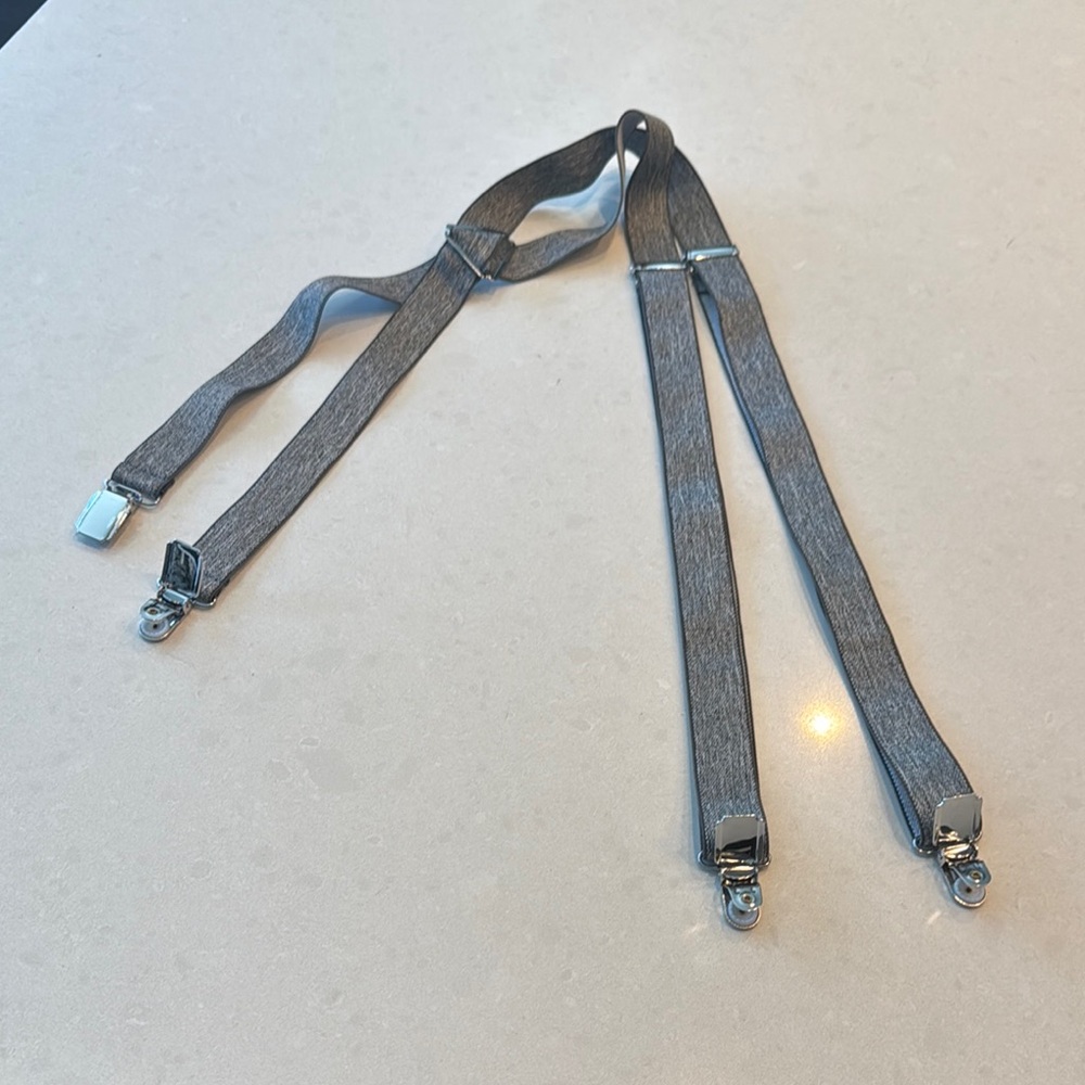 Classic Gray Men's Suspenders